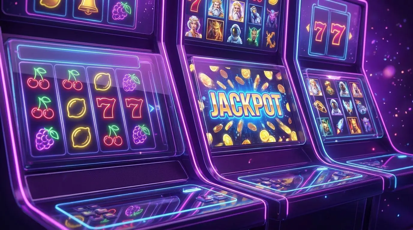 Variety of slot games and reel symbols for free spins