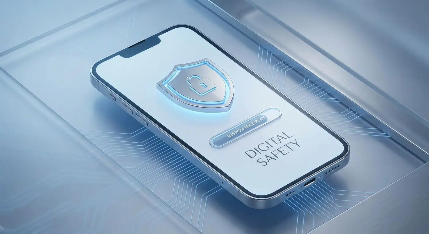 iPhone security and responsible gaming illustration