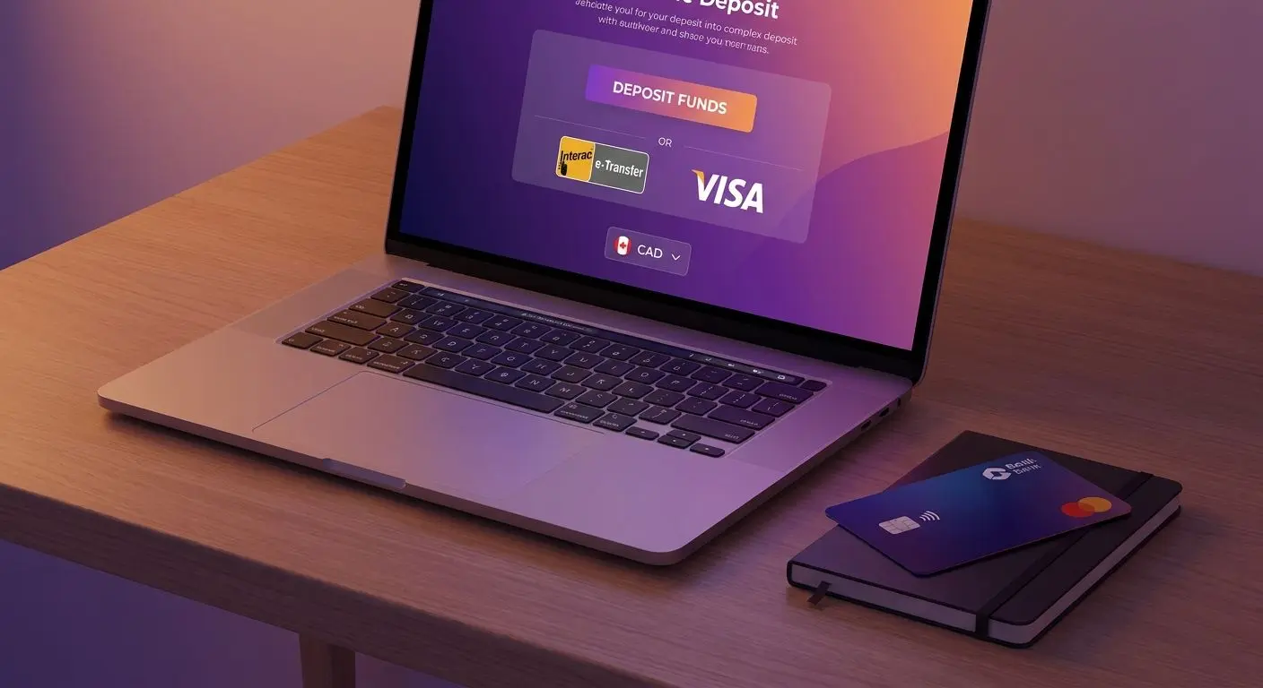 Card payment and deposit interface for online gaming