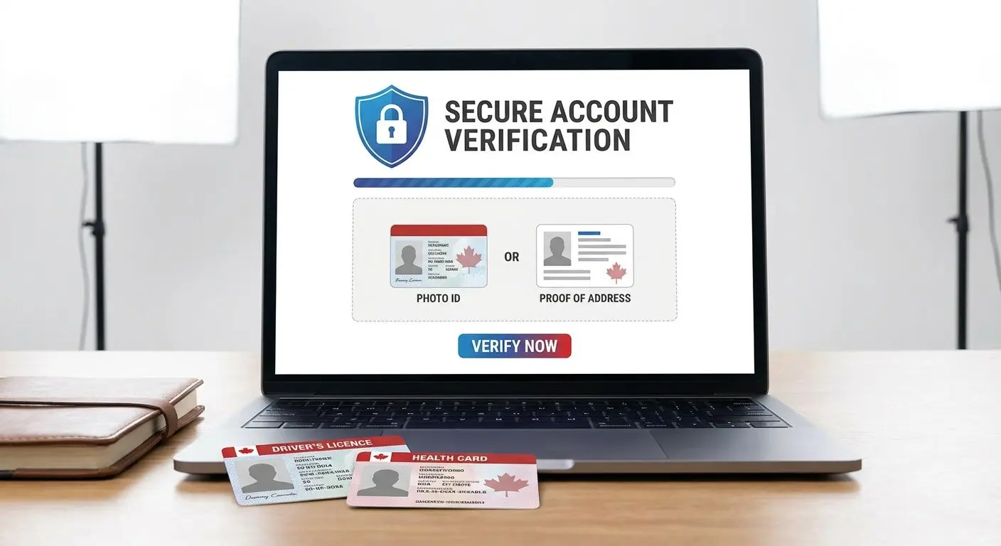 Secure document verification and account protection visual